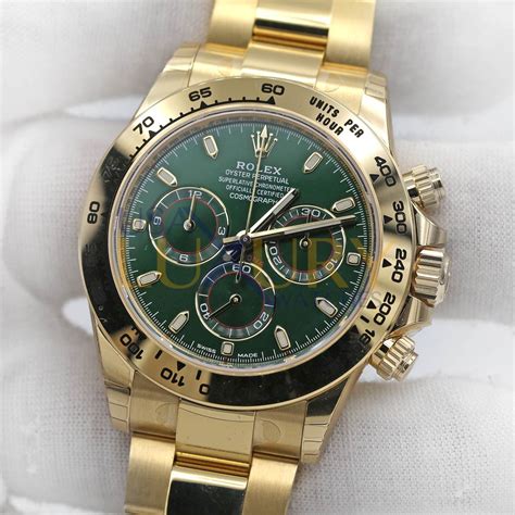 rolex daytona ceramic green dial|rolex daytona 116508 green.